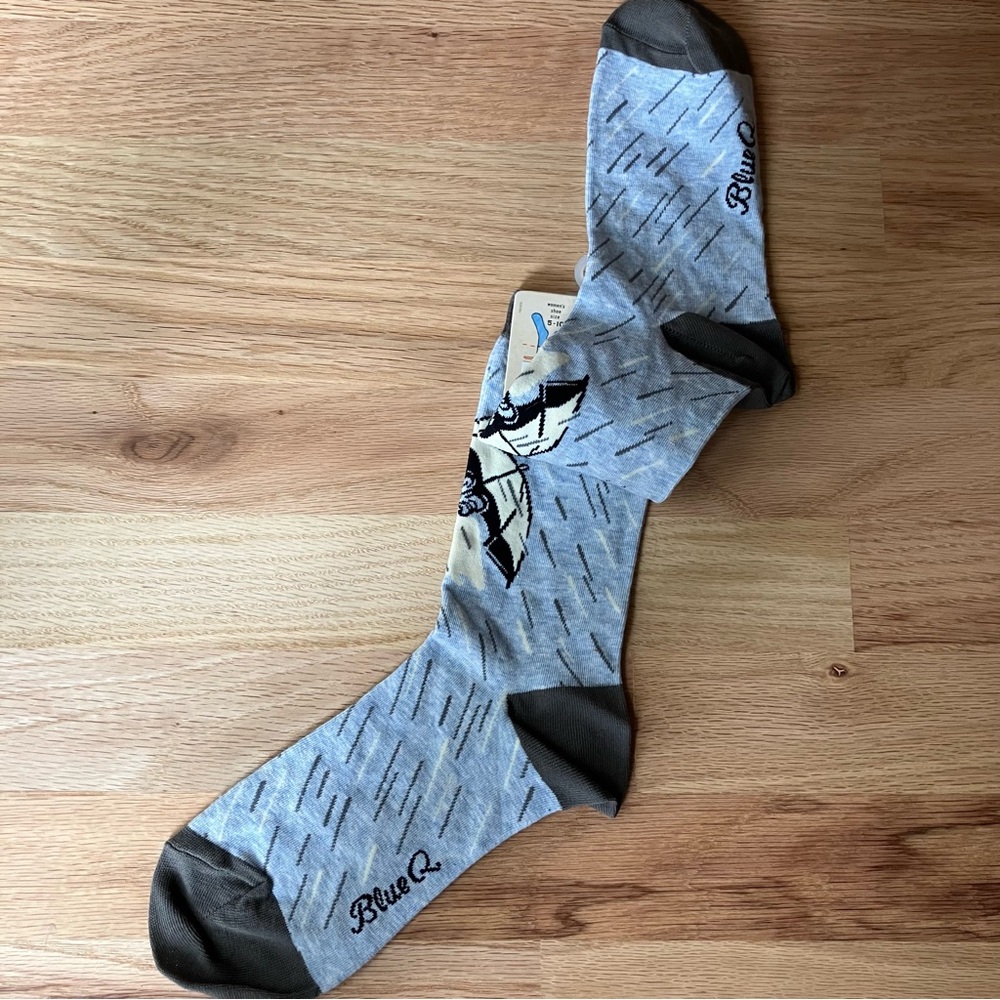 NWT Blue Q Women’s Graphic Crew Socks Two Pack - Picture 6 of 7